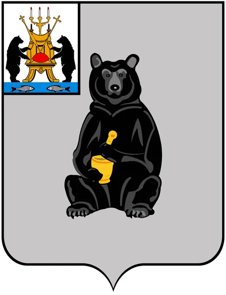Escudo de Pestovo. Región de Novgorod —  Fotos de Stock
