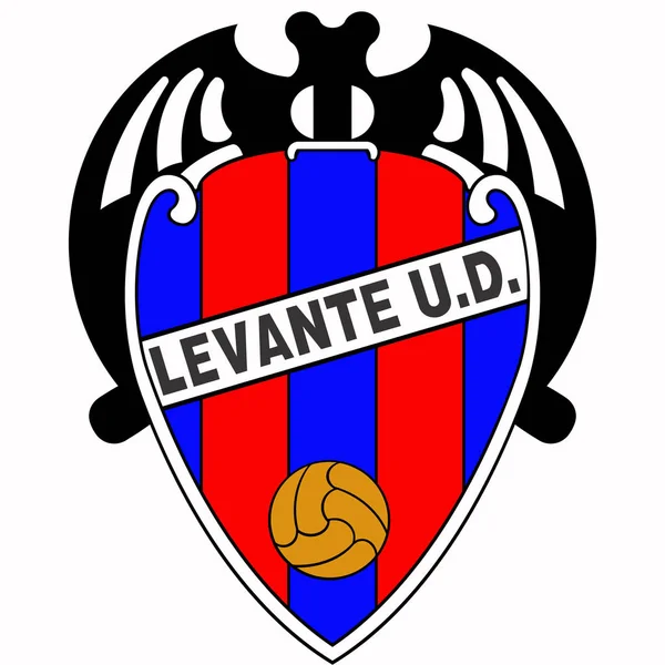 O emblema do clube de futebol, "Levant". Espanha — Fotografia de Stock