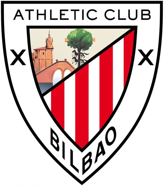 L'emblema della squadra di calcio "Athletic Bilbao". Spagna — Foto Stock
