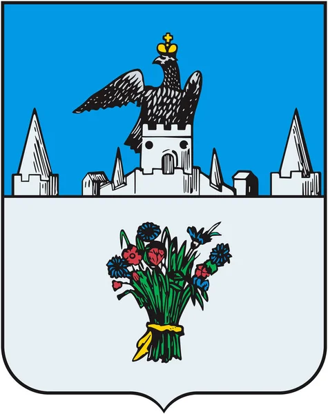 1781 年にカラチの都市の紋章付き外衣。オリョール地域 — ストック写真