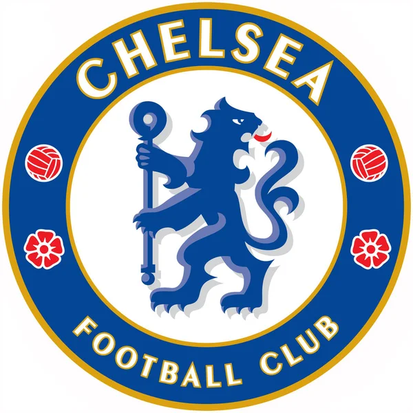 The emblem of the football club "Chelsea". England — Stock Photo, Image