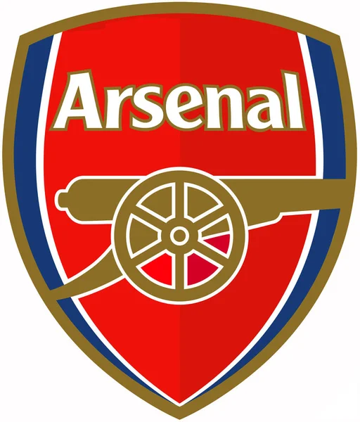 Эмблема футбольного клуба "Арсенал". Англия — стоковое фото