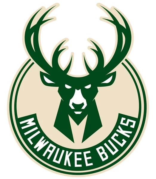 O emblema do clube de basquete, "Milwaukee Bucks". Estados Unidos — Fotografia de Stock