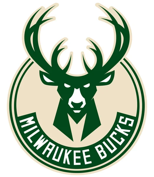 Эмблема баскетбольного клуба "Милуоки Бакс". США Лицензионные Стоковые Изображения