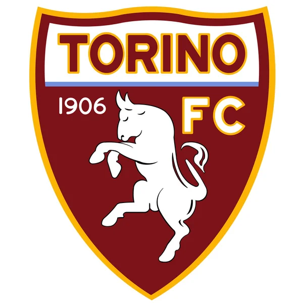 The emblem of the football club "Torino". Turin. Italy. — Stock Photo, Image