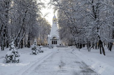 Ryazan. Ryazan (1995) 900 yıldönümü katedral Meydanı bir anıt Parkı onuruna Şapel