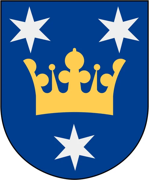 Brasão de armas da cidade de Sigtuna. Suécia — Fotografia de Stock