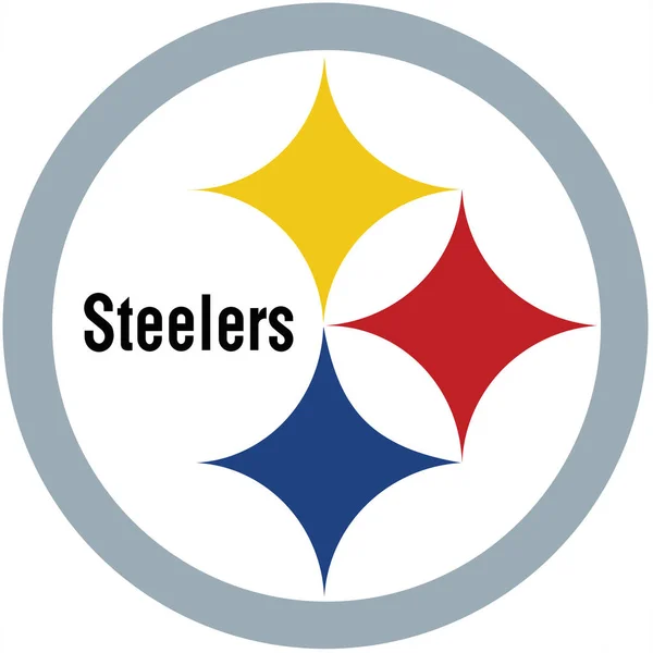 Emblem av fotbollsklubben "Pittsburgh Steelers". USA — Stockfoto