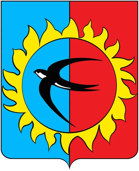 Pozharsky kerület címere. Tengermelléki határterület — Stock Fotó