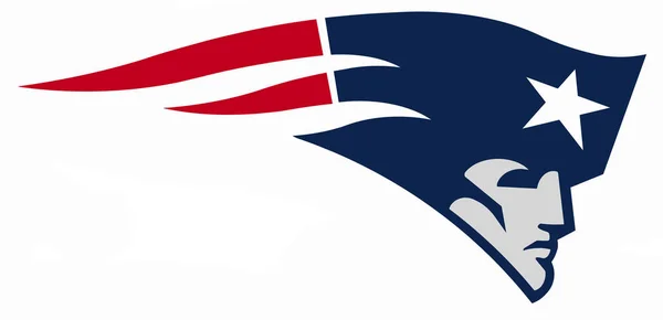 Das Emblem des Fußballklubs "new england patriots". USA — Stockfoto