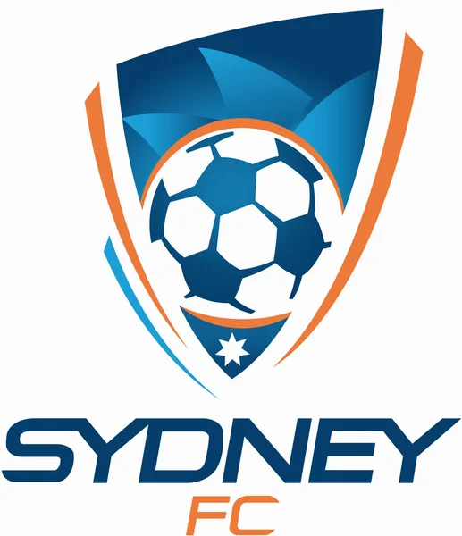 El emblema del club de fútbol "Sydney Football Club". Países Bajos —  Fotos de Stock