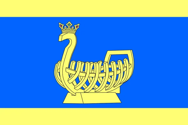De vlag van de stad van Kasimov. Ryazan Oblast — Stockfoto