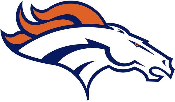 Emblem av fotbollsklubben "Denver Broncos". USA — Stockfoto