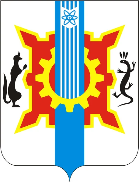 1973 年にエカテリンブルク市の紋章付き外衣。スベルドロフスク地域 — ストック写真
