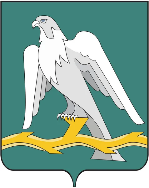 Krasnoufimsk 都市の紋章付き外衣。スベルドロフスク地域 — ストック写真