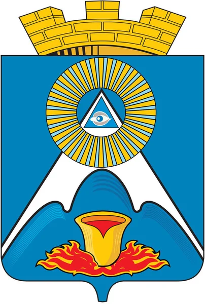 库什瓦的徽章。斯克地区 — 图库照片