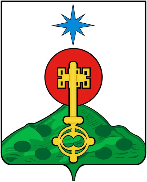 Vlag van de stad van Severo-oeralsk. Sverdlovsk regio — Stockfoto