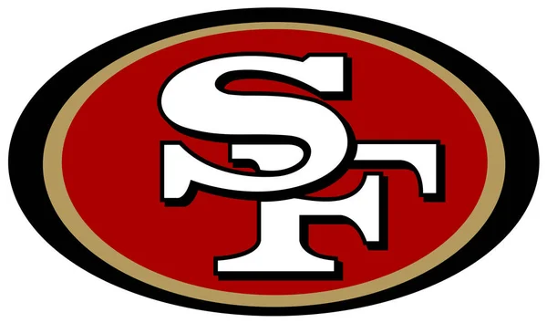 L'emblema della squadra di calcio "San Francisco 49ers". Stati Uniti — Foto Stock