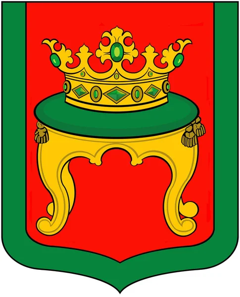 Escudo de armas del distrito de Kalinin. Región de Tver. Rusia — Foto de Stock