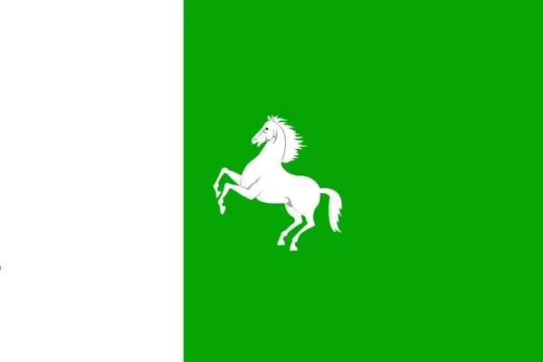 Флаг города Томска. Россия — стоковое фото