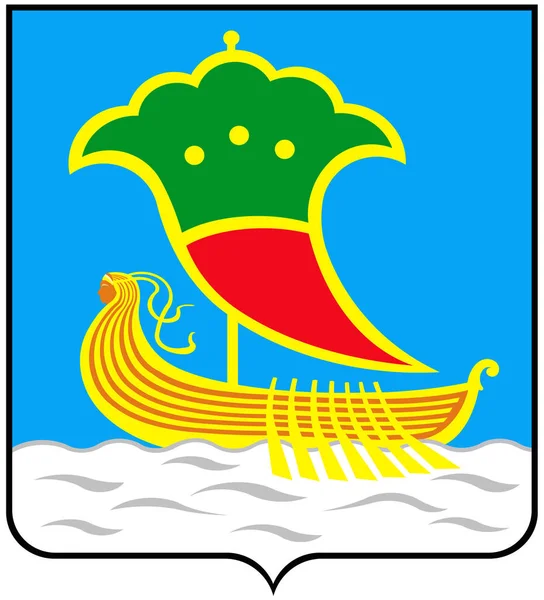 Escudo de armas de la ciudad de Naberezhnye Chelny. Tartaristán — Foto de Stock