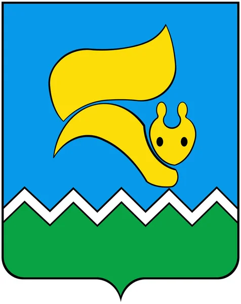 Coat of Langepas.Hanty-Mansiysk Autonomous Okrug-Ugra. — Stok Foto