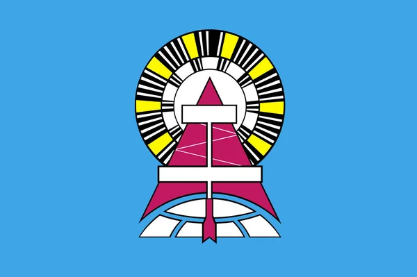 Флаг города Ноябрьска — стоковое фото