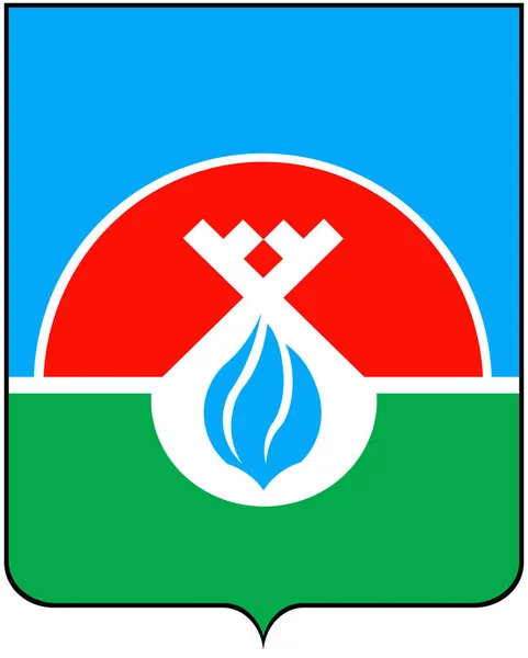 A Nadym város címere — Stock Fotó