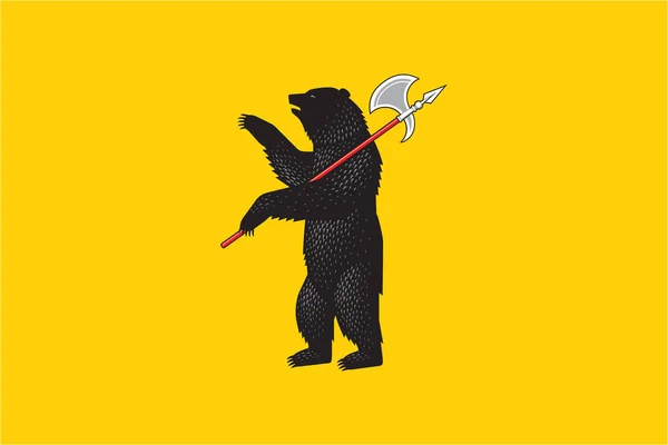 Прапор Ярославської області — стокове фото