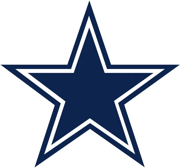 Emblem av fotbollsklubben "Dallas Cowboys". USA — Stockfoto