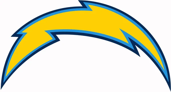 L'emblema della squadra di football "Los Angeles Chargers". Stati Uniti — Foto Stock