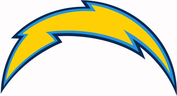 O emblema do clube de futebol "Los Angeles Chargers". Estados Unidos — Fotografia de Stock