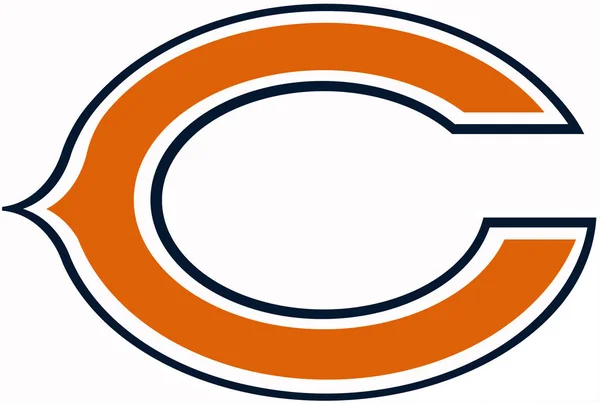 O emblema do clube de futebol "Chicago Bears". Estados Unidos — Fotografia de Stock