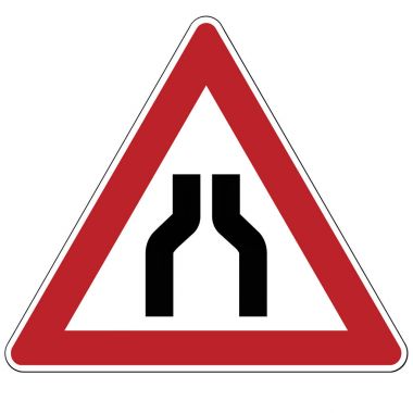 Uyarı işareti. Yolun tadını.