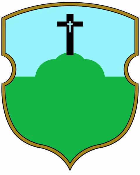 The coat of arms of the village of Vojtovci. Belarus