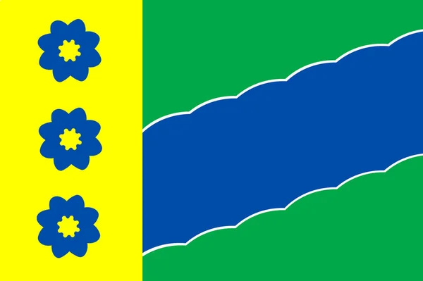 Flag of the Vilegodsky district. Arhangelsk region — Stock Photo, Image