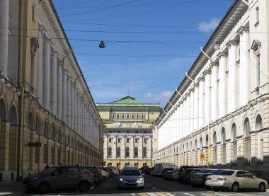 Street Architect Rossi. St. Petersburg clipart