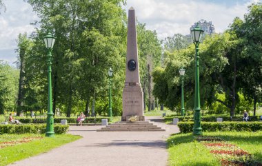 St. Petersburg, düello a.ş. Puşkin ve Dantes siyah Nehri yakınında yer