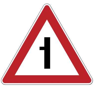 Öncelik işareti. Kapanış ikincil bir yol.