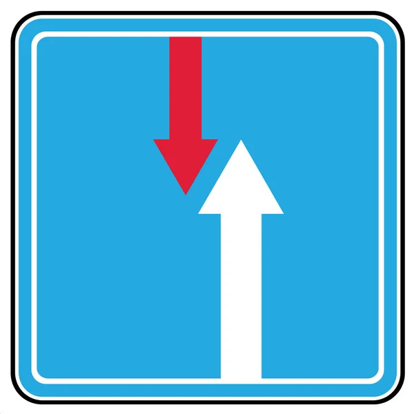 Priority sign "Advantage over oncoming traffic" — Stock Photo, Image