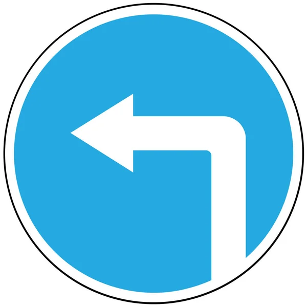 Prescriptive sign "Move left" — Stock Photo, Image