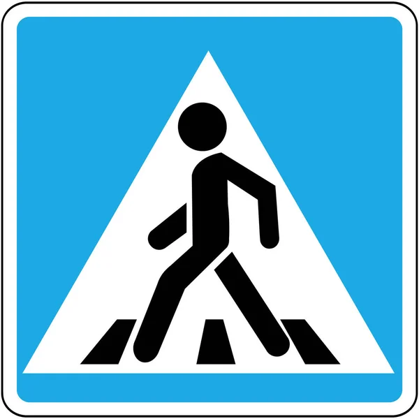 Sinal de requisitos especiais "Passagem pedestre " — Fotografia de Stock