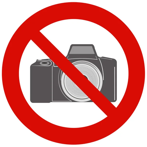 El letrero "Fotografía está prohibido " — Foto de Stock