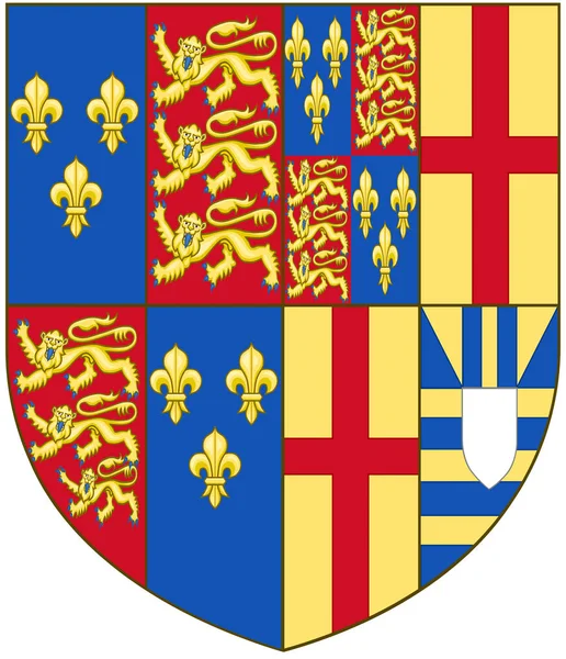 エリザベス ・ オブ ・ ヨークの紋章付き外衣。イギリス — ストック写真