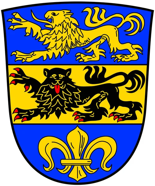 The coat of arms of Dillingen an der Donau. Germany