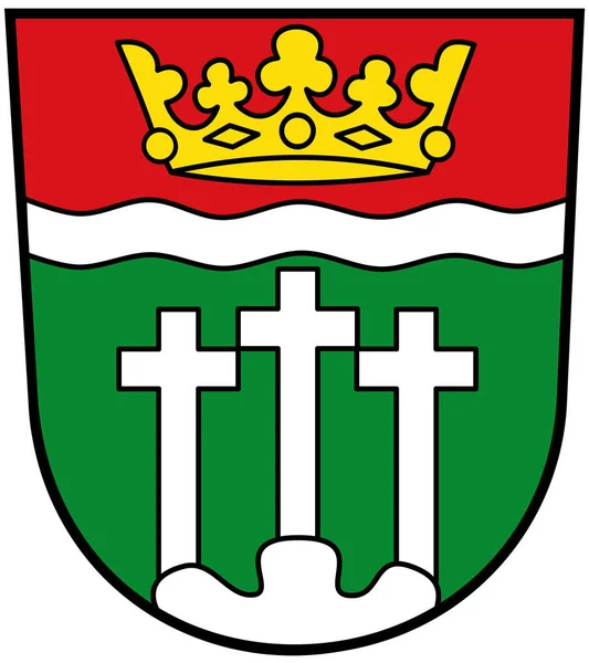 徽章的连 Grabfeld 地区。德国 — 图库照片