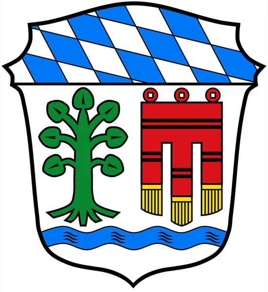 Das Wappen des Lindauer Kreises. Deutschland — Stockfoto