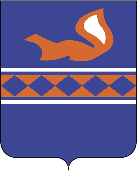 Escudo de armas del distrito de Purovsky. El distrito autónomo de Yamalo-Nenets —  Fotos de Stock