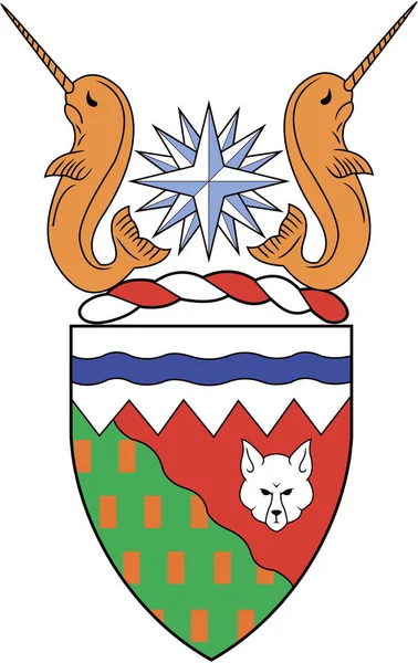 Wappen der nordwestlichen Territorien. Kanada — Stockfoto