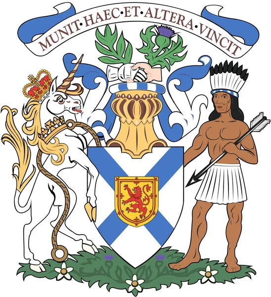 Escudo de armas de Nueva Escocia. Canadá —  Fotos de Stock